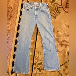 Vintage Abercrombie & Fitch Light Blue Flare Jeans 6 Adorable Retro